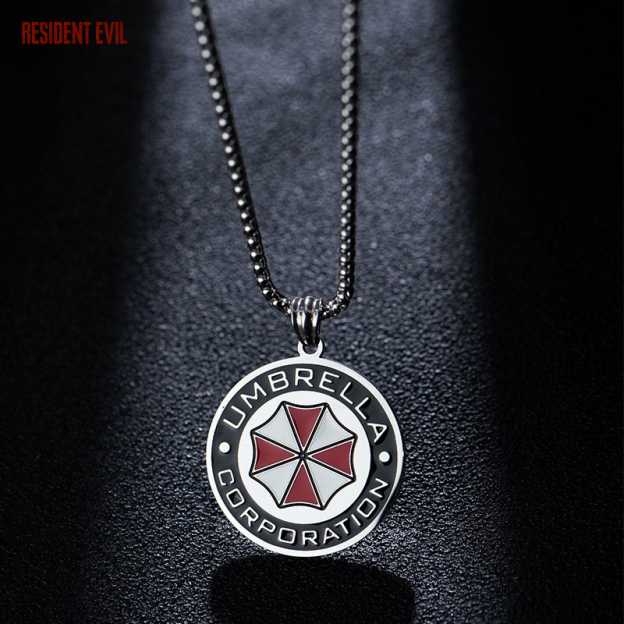 惡靈古堡保護傘徽章項鍊｜Resident Evil Umbrella 徽章吊墜・潮流配飾