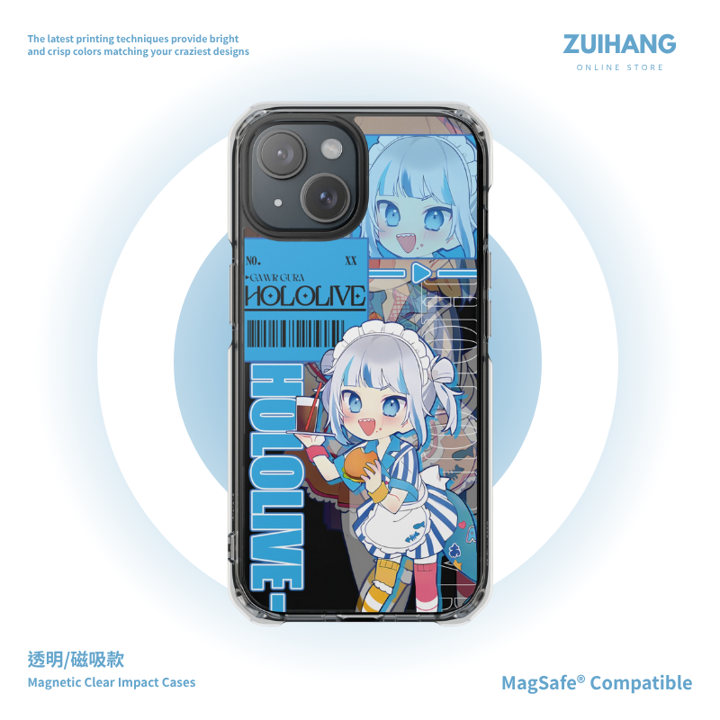 Hololive透明磁吸防摔手機殼-ZUIHANG SHOP