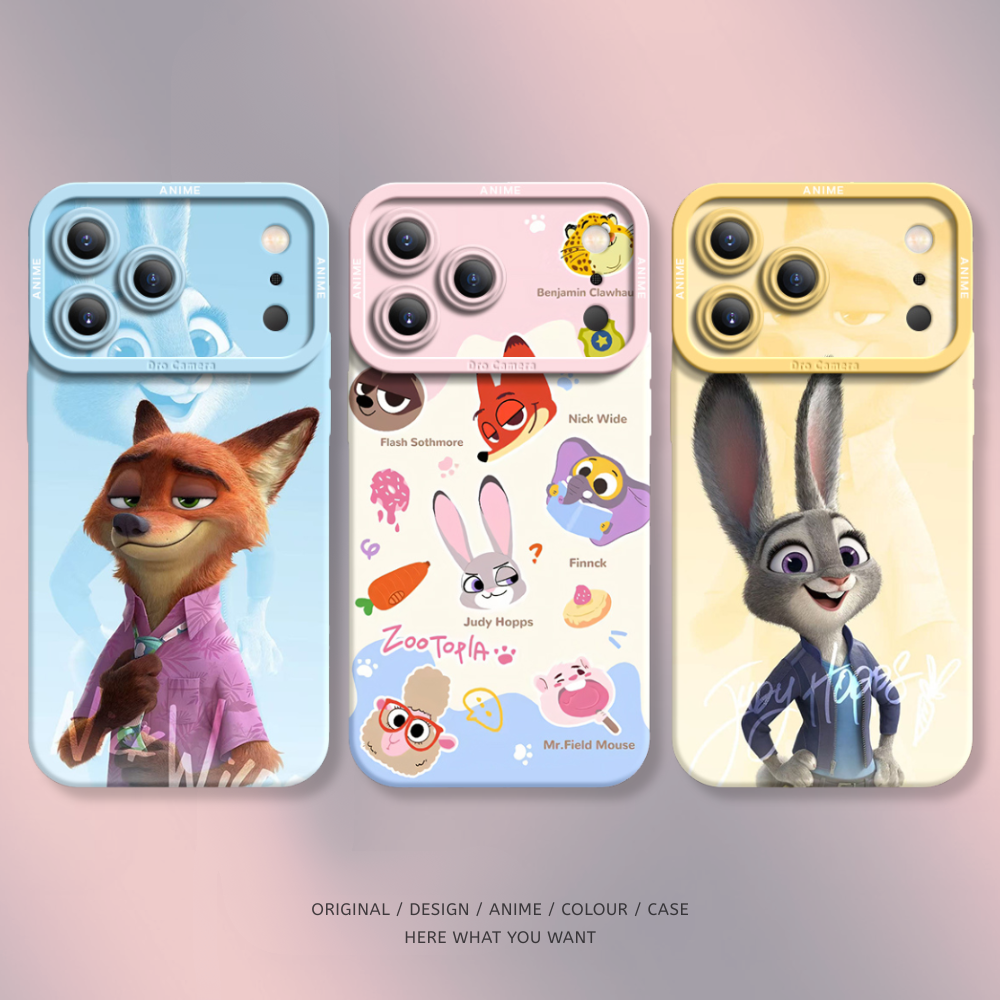 動物方城市液態矽膠全包防摔軟殼