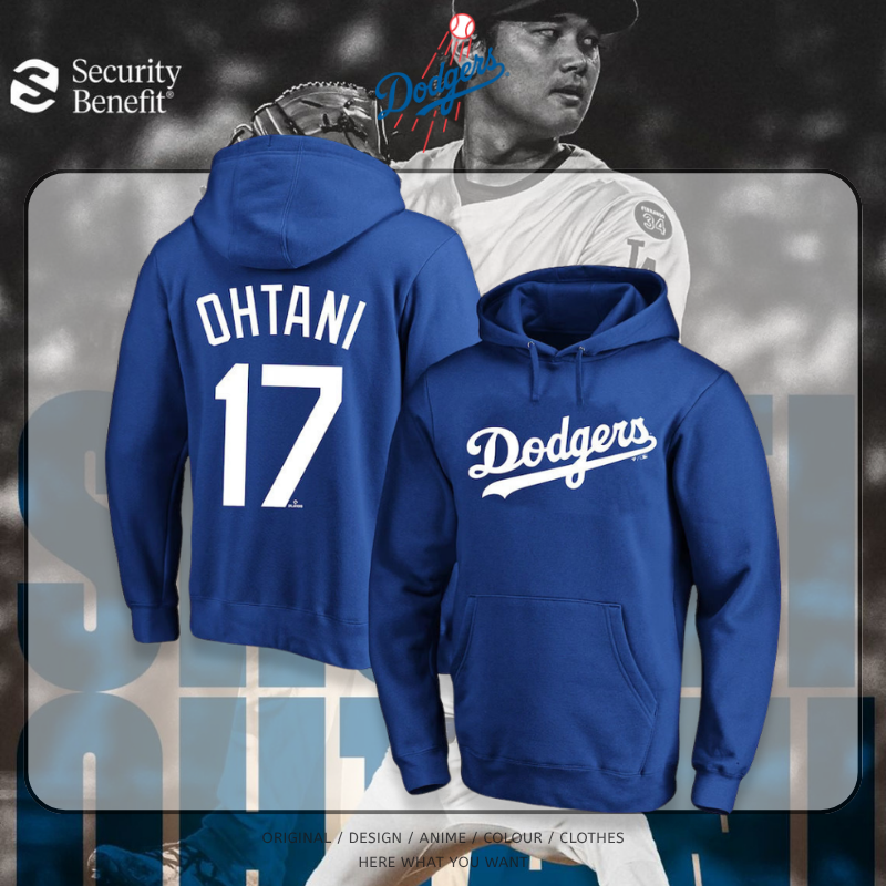 MLB 道奇隊 17號大谷翔平連帽外套｜Dodgers Ohtani 棒球風衛衣