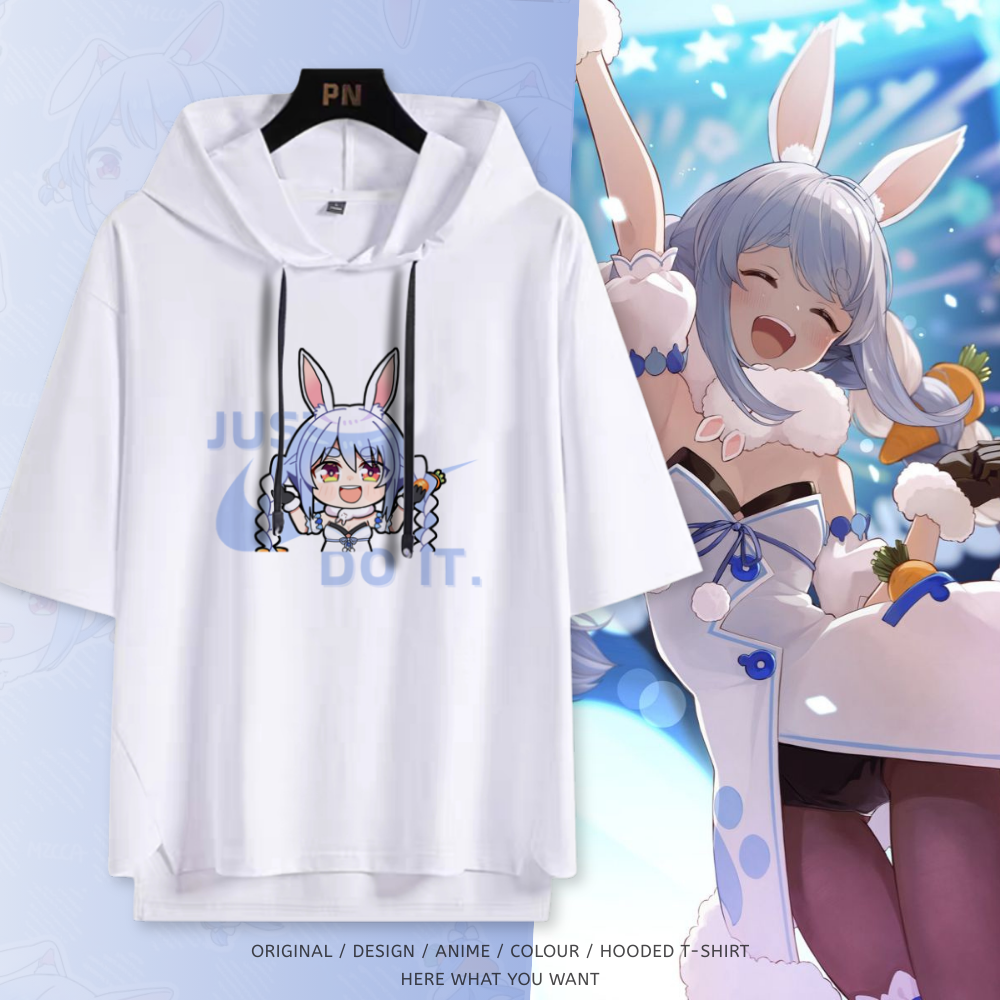 Vtuber HOLOLIVE 潮牌聯名連帽短袖T恤