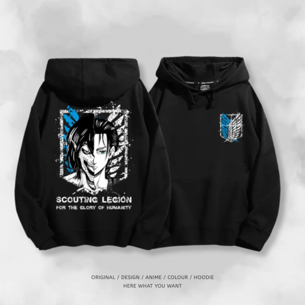 進擊的巨人 2025秋冬新款 親子情侶男女連帽衛衣