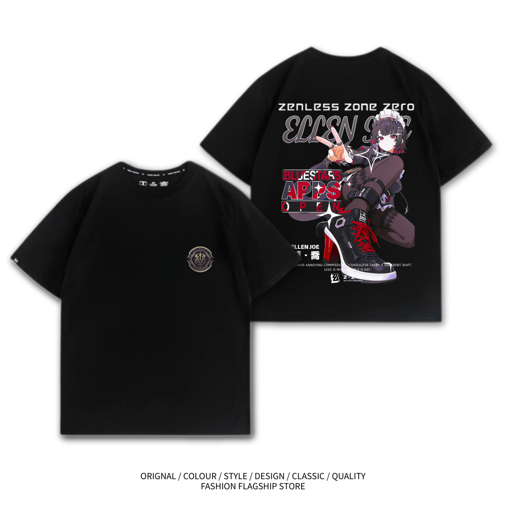 絕區零 艾蓮·喬 遊戲主題印花短袖T恤