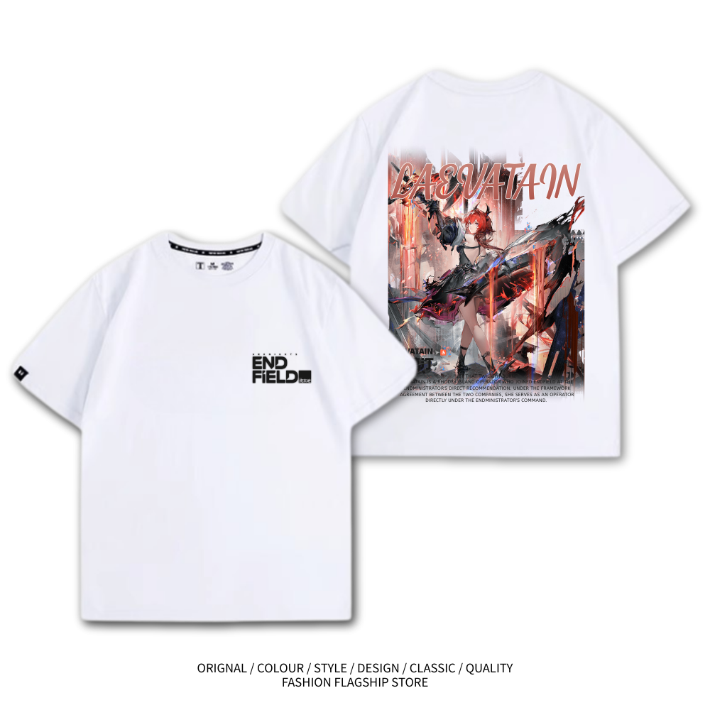 明日方舟終末地 萊萬汀 遊戲主題印花短袖T恤