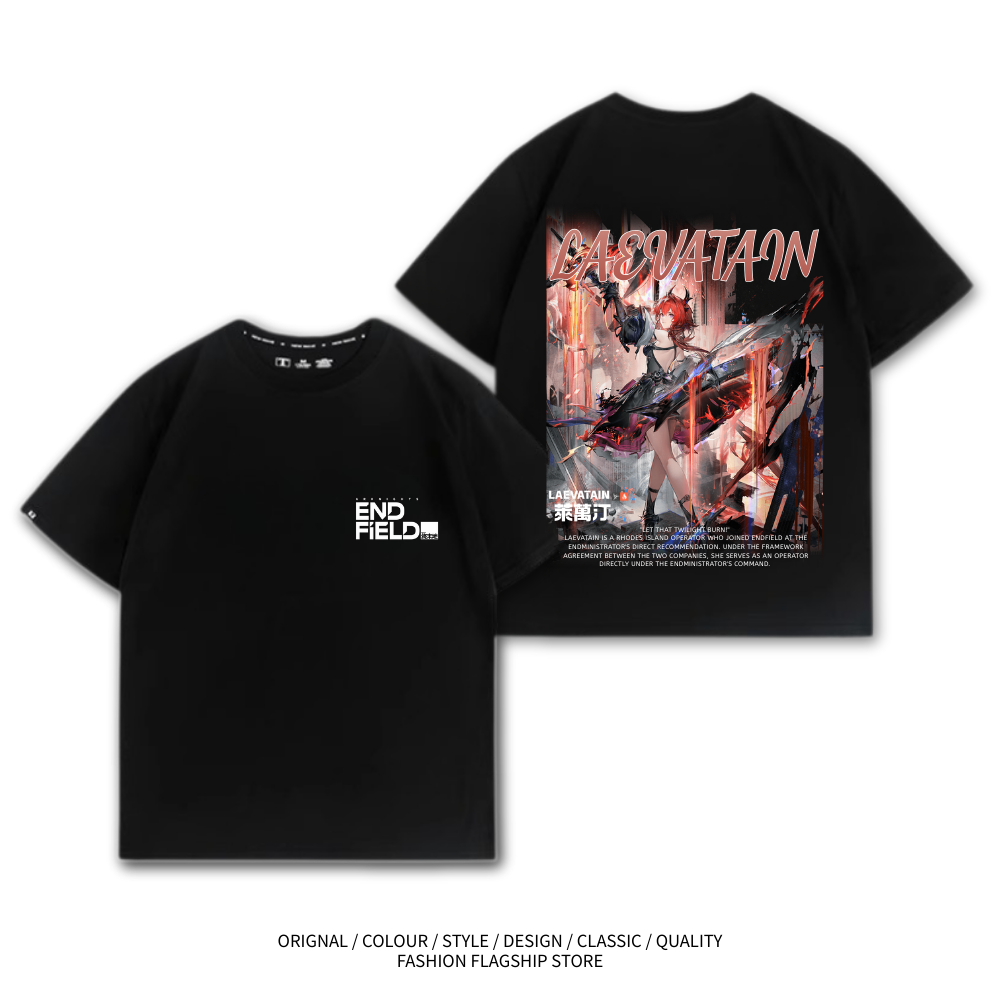 明日方舟終末地 萊萬汀 遊戲主題印花短袖T恤