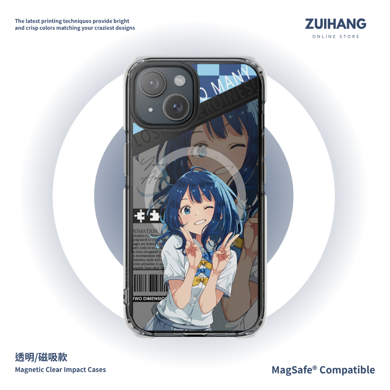 敗北女角透明磁吸防摔手機殼-ZUIHANG SHOP