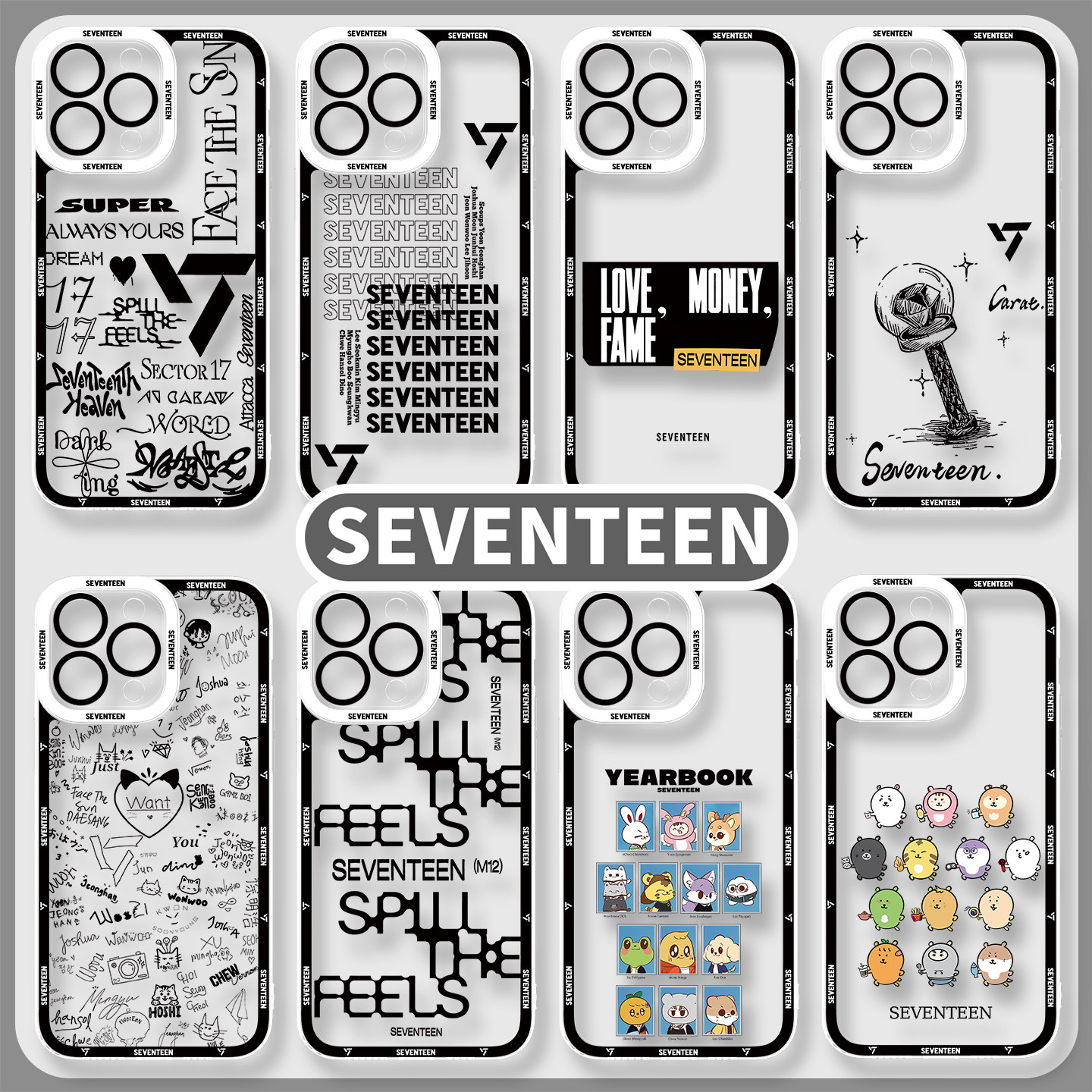 SEVENTEEN 天使眼透明手機殼