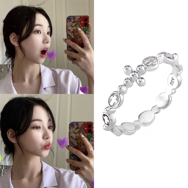 aespa Karina 柳智敏同款銀戒指