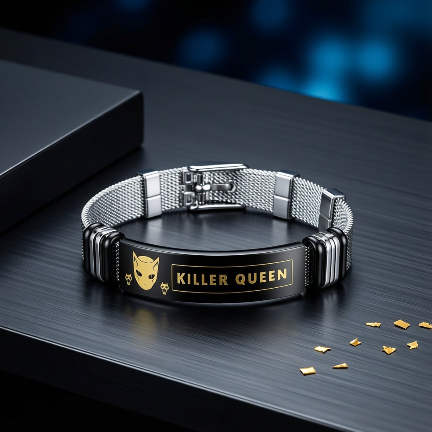 JOJO的奇妙冒險手鍊 不滅鑽石 動漫周邊手環 男女金屬飾品