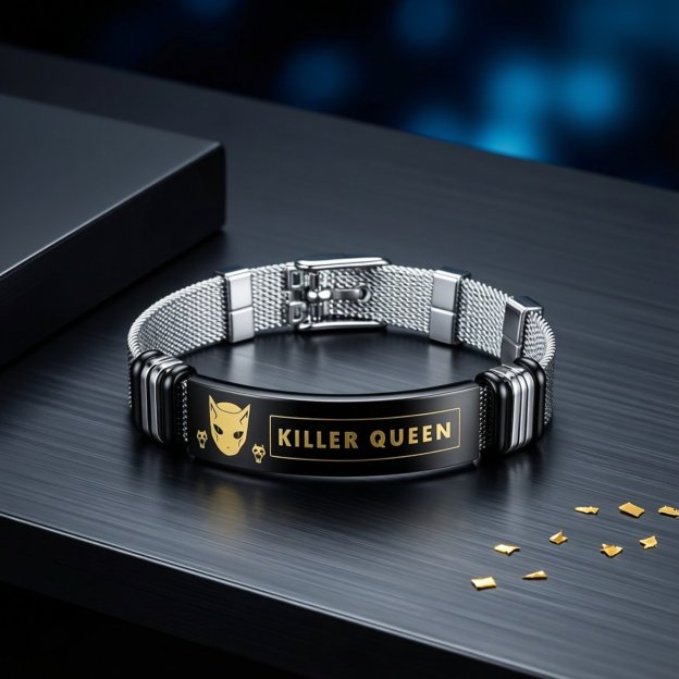 JOJO的奇妙冒險手鍊 不滅鑽石 動漫周邊手環 男女金屬飾品