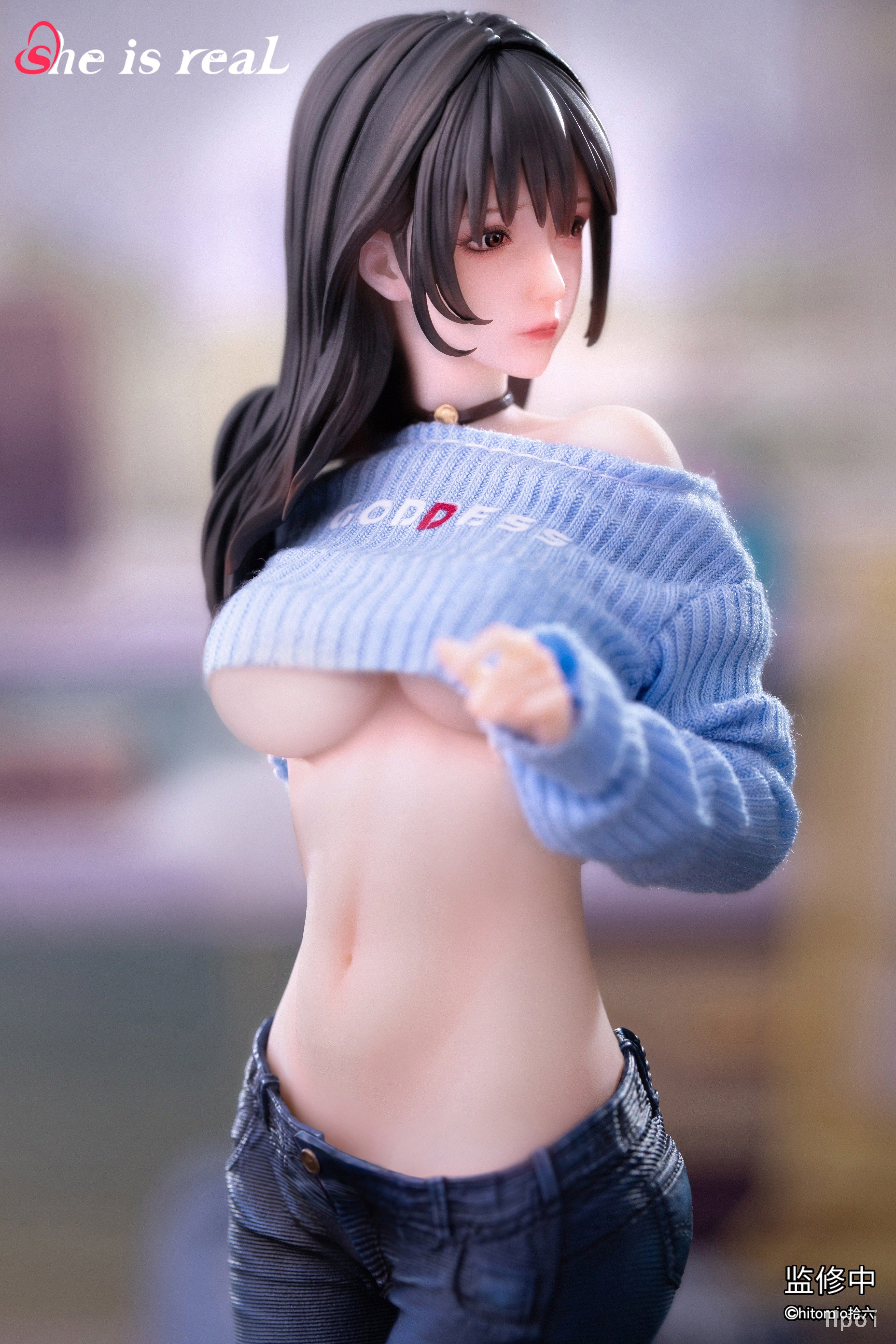 She is real*hitomio 拾六 吉他妹妹 1/6 雕像 真實布料
