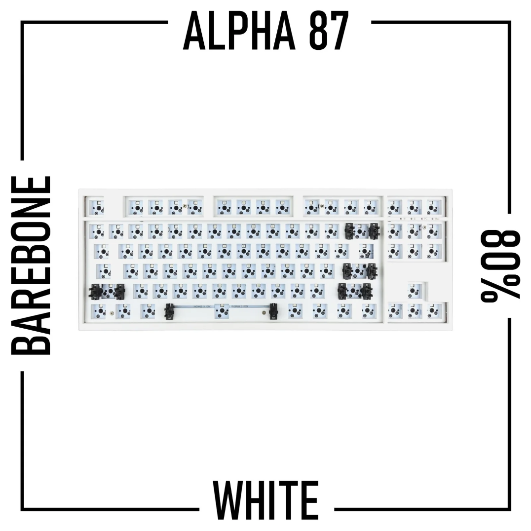 Alpha 87 - 80% 無線機械式鍵盤準系統套件-CASEZONE