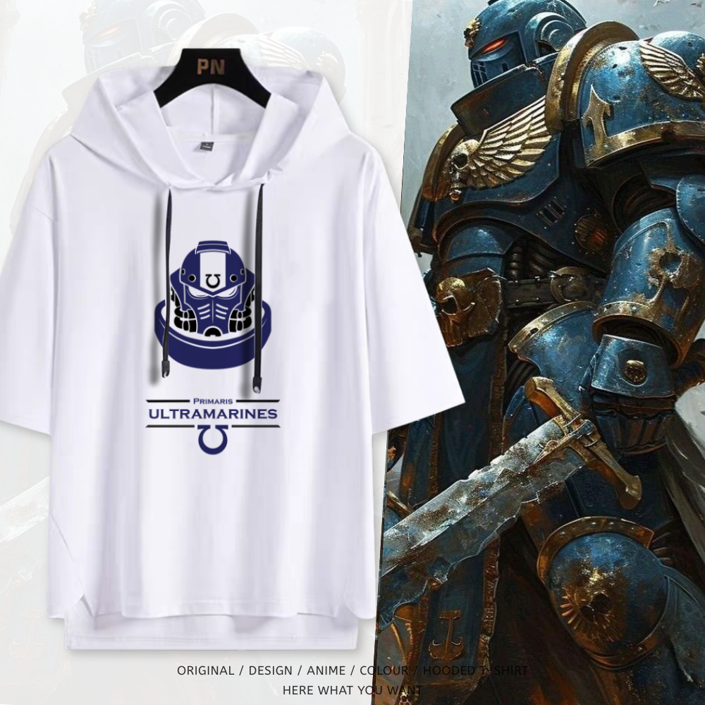 戰錘40K 星際戰士戰團 連帽短袖T恤-ZUIHANG SHOP