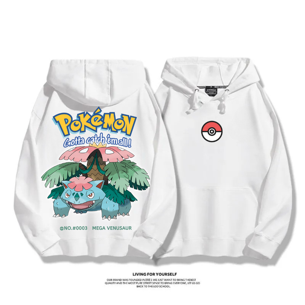 寶可夢 超級進化 2025秋冬新款 親子情侶男女連帽衛衣