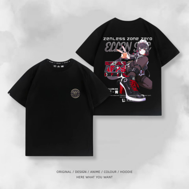 絕區零 艾蓮·喬 遊戲主題印花短袖T恤