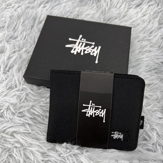 斯圖西潮牌皮夾 潮牌牛津布短版錢包