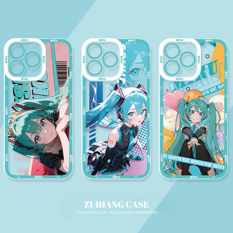 初音未來透明防摔軟殼-CASEZONE