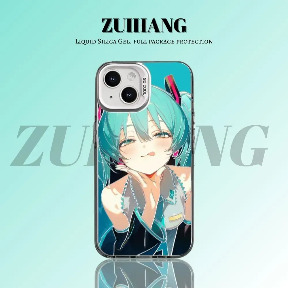 初音未來彩銀防摔手機殼-CASEZONE