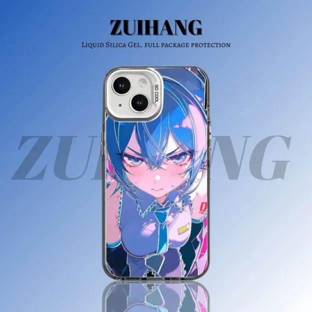 初音未來彩銀防摔手機殼-CASEZONE