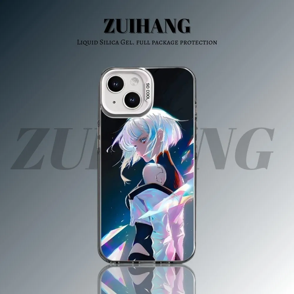 電馭叛客 極光/彩銀 漸變綫條防摔手機殼-CASEZONE