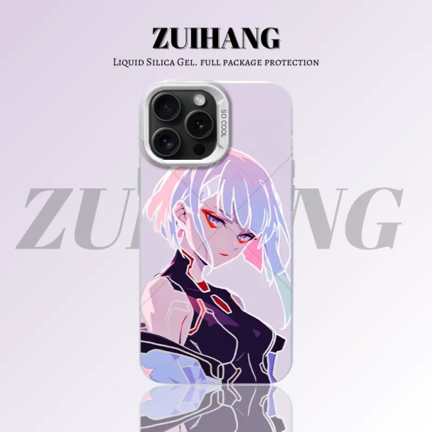 電馭叛客 極光/彩銀 漸變綫條防摔手機殼-CASEZONE