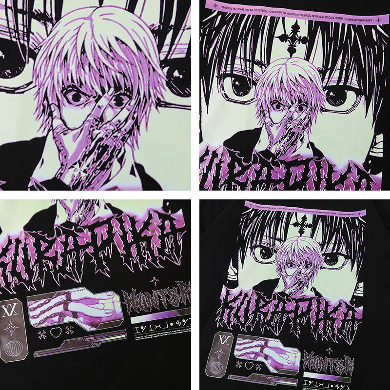 全職獵人周邊 男女同款 印花短袖T恤