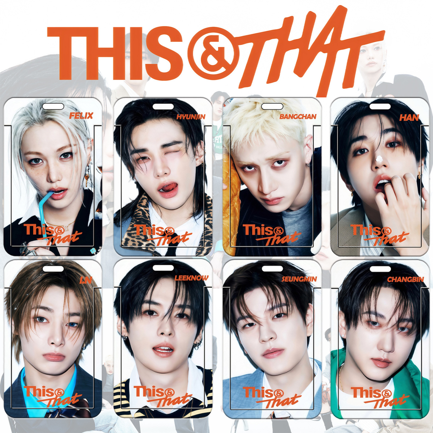 Stray Kids《This & That》掛繩卡套｜K-POP 粉絲證件套・隨身卡片收納
