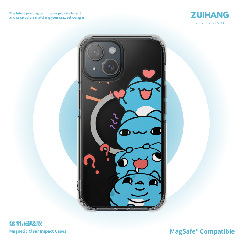 貓貓蟲咖波&疊疊樂磁吸手機殼-CASEZONE