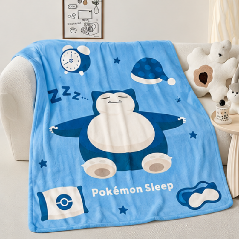 寶可夢 Pokémon Sleep 療癒蓋毯｜柔軟法蘭絨午休毯