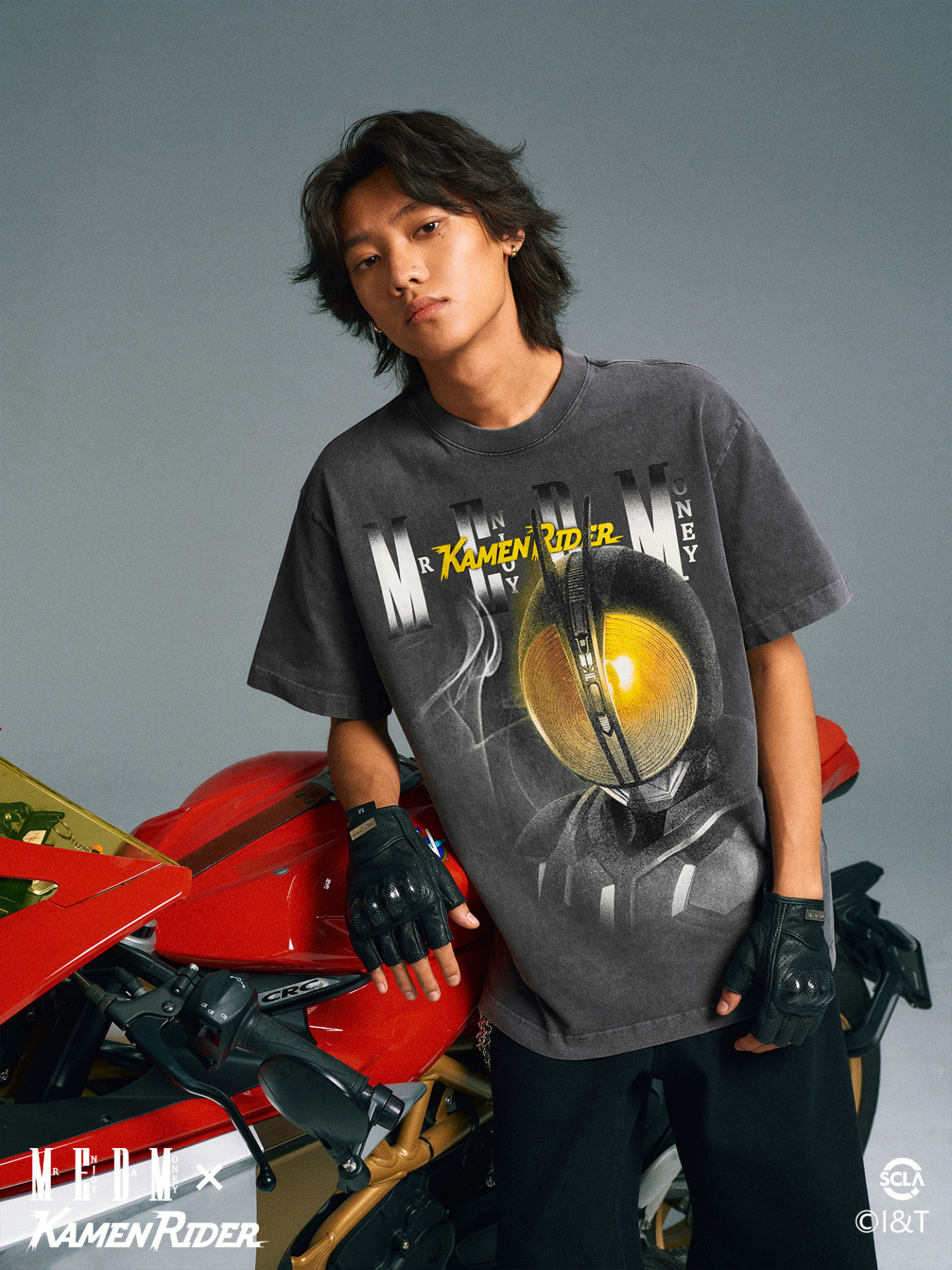 MEDMx假面騎士霓虹燈風格系列短袖T恤