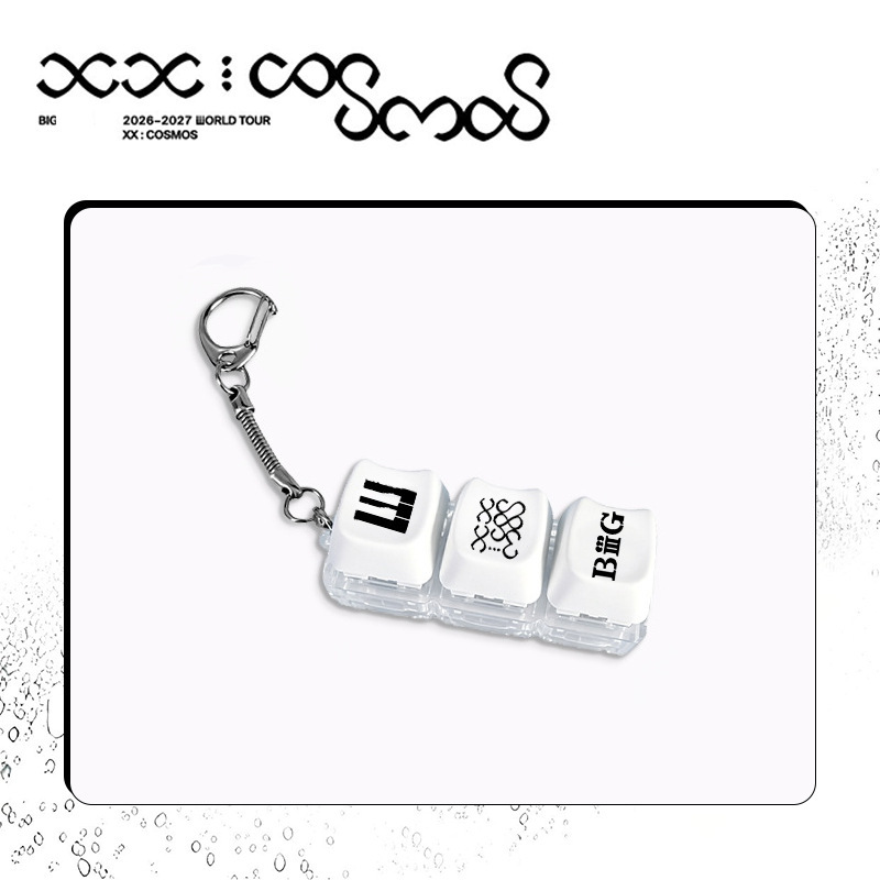 BIGBANG 2026-2027〈XX:COSMOS〉按鍵發光鑰匙扣｜演唱會應援掛件・三鍵減壓玩具