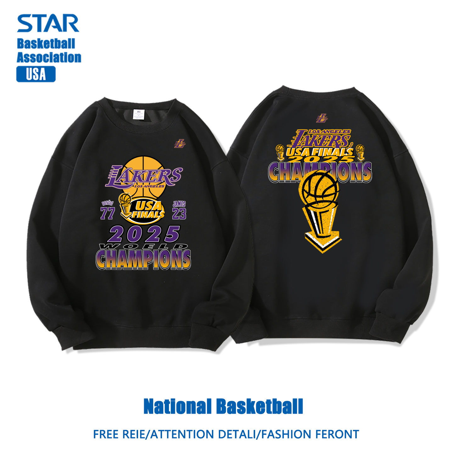 美式籃球 秋冬新款 親子情侶裝圓領長袖