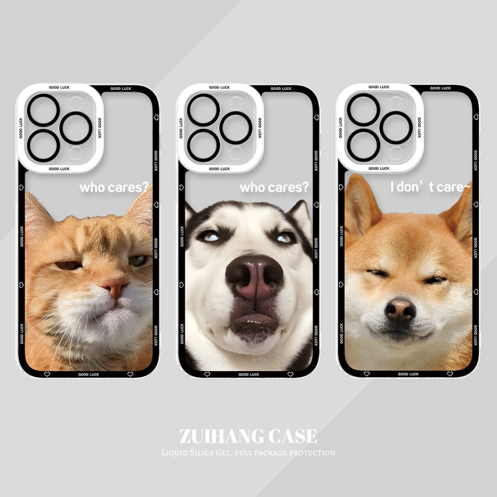 可愛萌寵透明防摔軟殼-CASEZONE