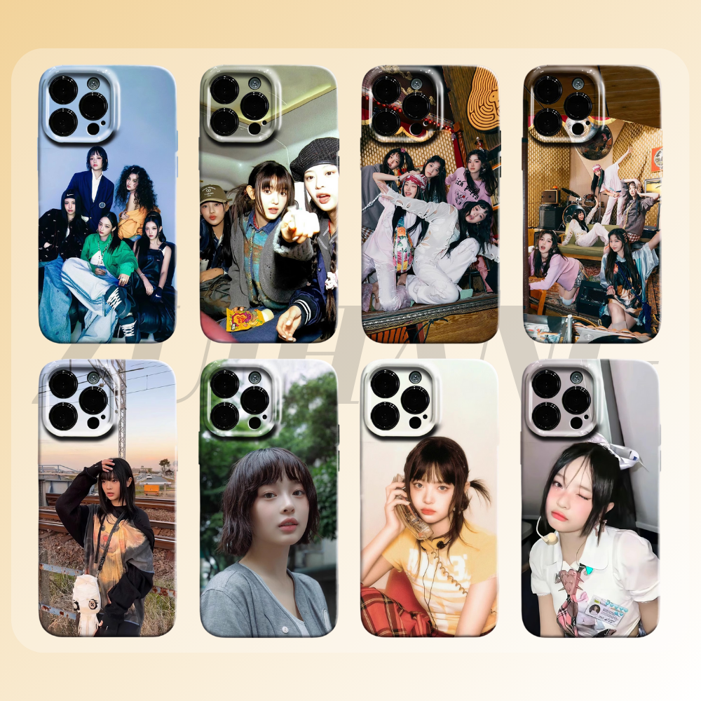 Newjeans高清彩繪全包防摔菲林殼-CASEZONE