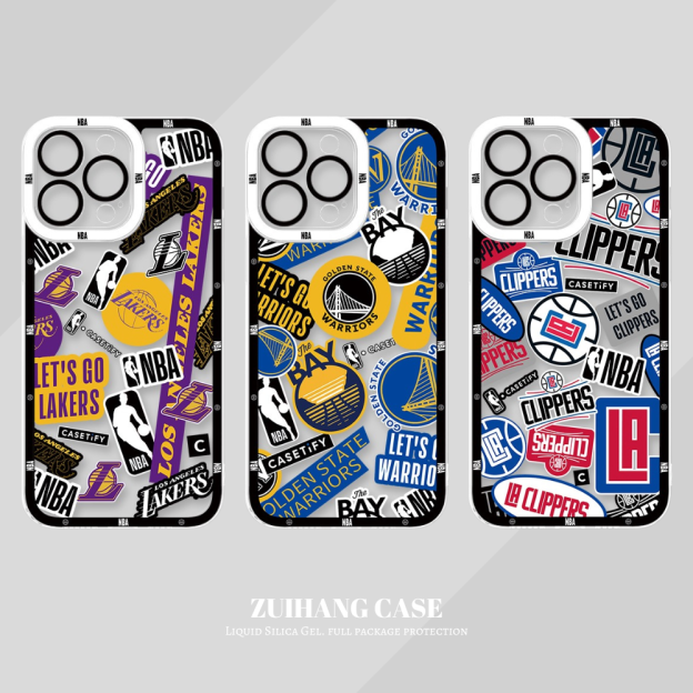 NBA隊徽透明防摔軟殼-CASEZONE