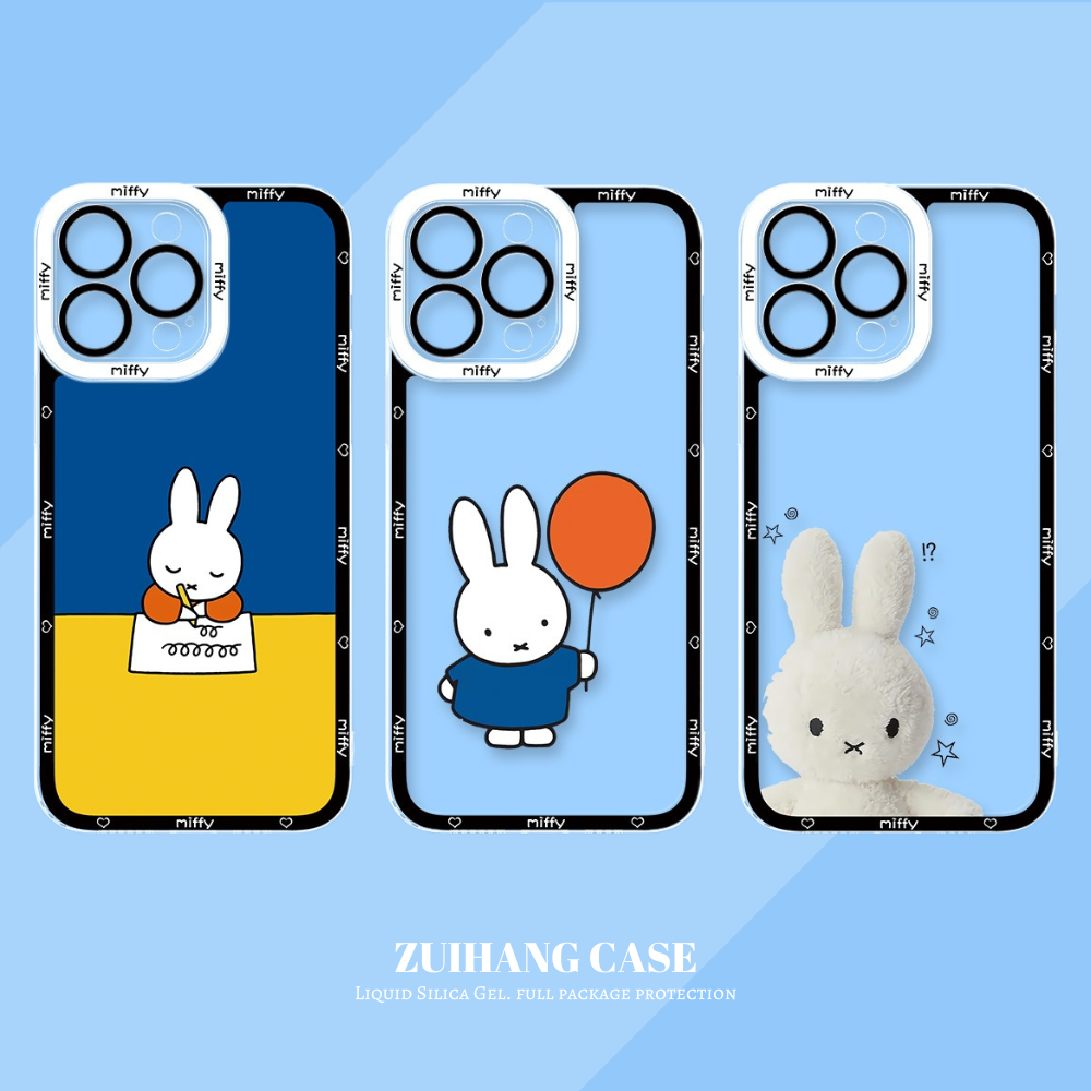 Miffy兔子透明防摔軟殼-CASEZONE