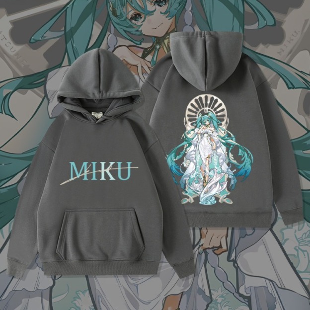 初音未來新款 親子情侶男女款連帽衛衣-CASEZONE