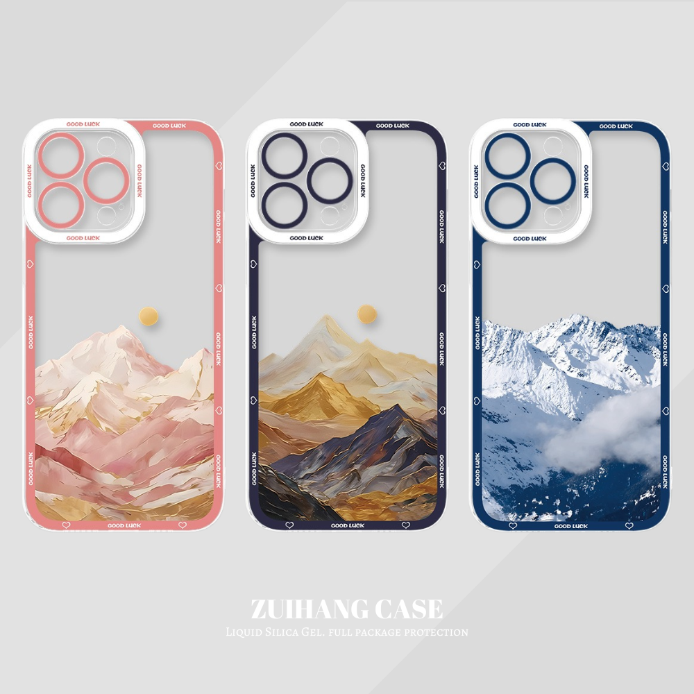 雪山風景透明防摔軟殼-CASEZONE