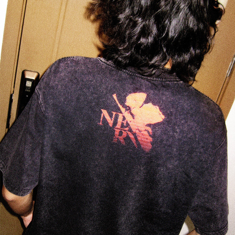 灌籃高手湘北全國大賽出征水洗做舊 2026親子情侶男女同款 印花水洗短袖