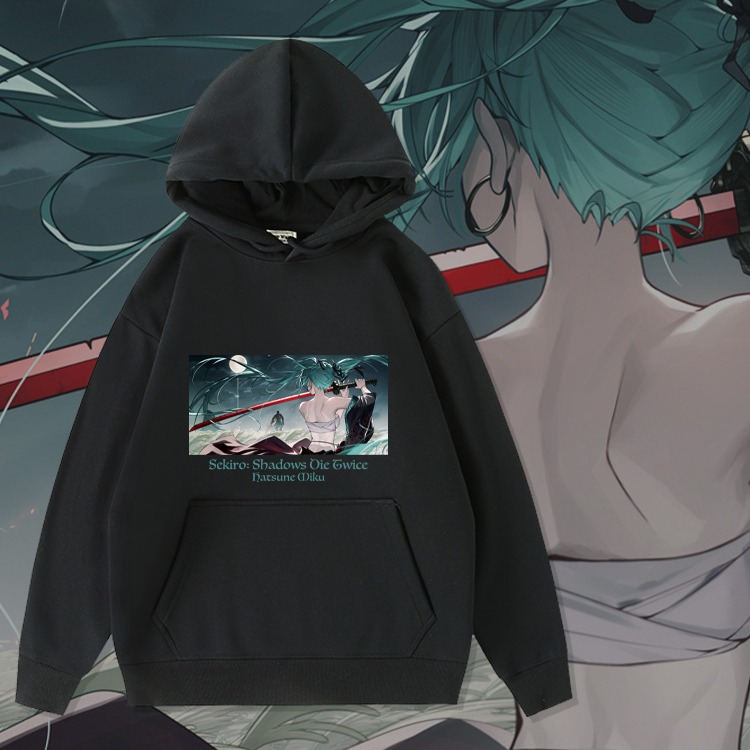 初音未來新款 親子情侶男女款連帽衛衣-CASEZONE