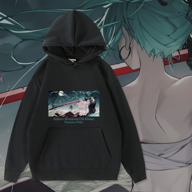 初音未來新款 親子情侶男女款連帽衛衣-CASEZONE