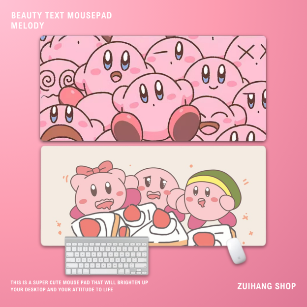 星之卡比 主題桌墊 布質滑鼠墊-CASEZONE