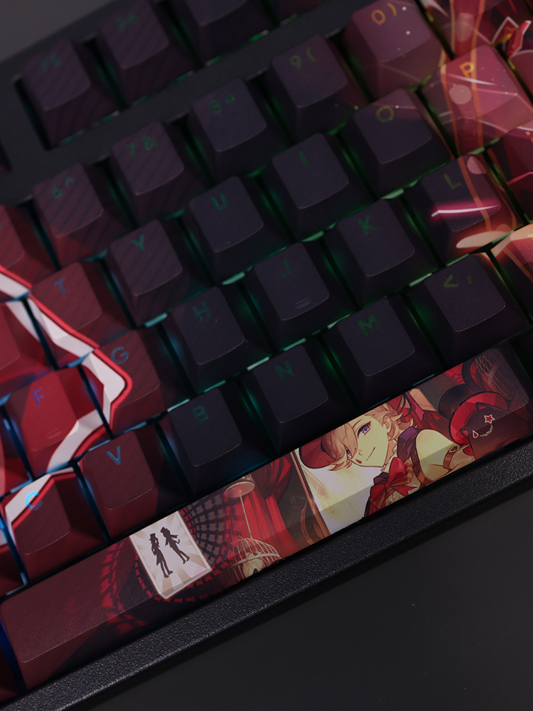 林尼原神透光RGB108鍵標準配列衛星軸鍵帽-CASEZONE