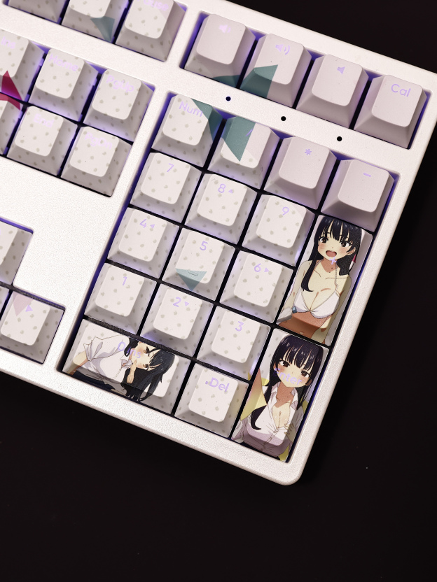 山田杏奈透光RGB108鍵標準配列衛星軸鍵帽-CASEZONE