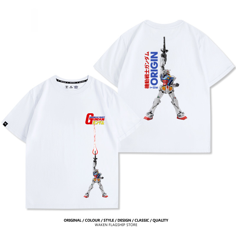 機動戰士鋼彈 印花短袖T恤-CASEZONE
