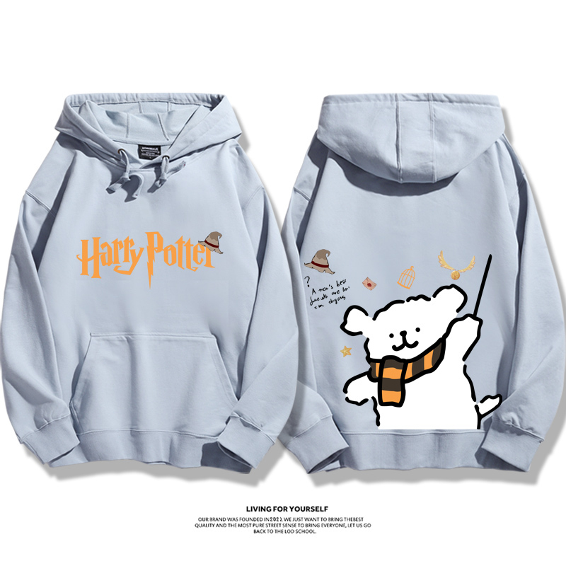 線條小狗 X 哈利波特聯名 親子情侶男女款連帽衛衣-ZUIHANG SHOP