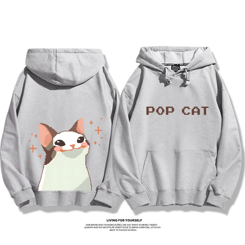 pop貓新款 親子情侶男女款連帽衛衣-CASEZONE