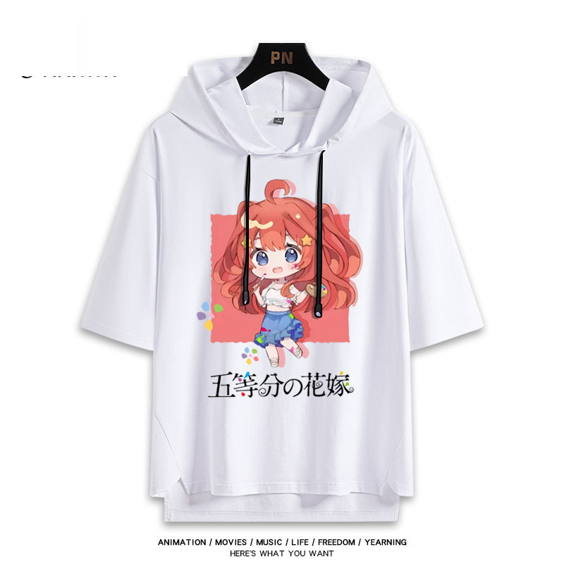 五等分的新娘 連帽短袖T恤