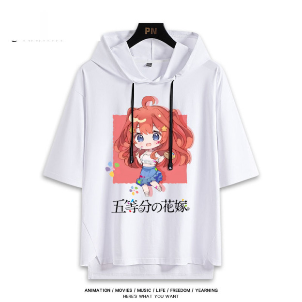 五等分的新娘 連帽短袖T恤