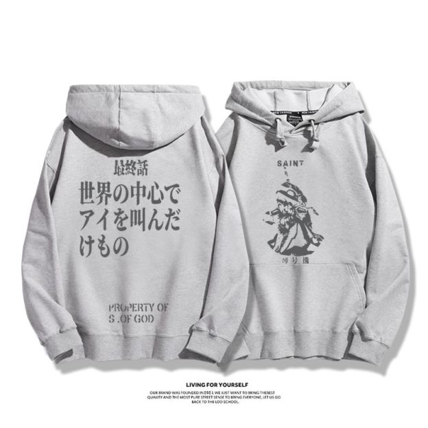 新世紀福音戰士新款 親子情侶男女款連帽衛衣-CASEZONE